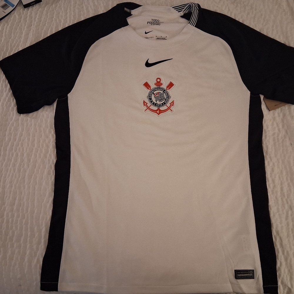 Nike SC Corinthians 2025/26 Stadium Home Jersey NWT Size Medium HJ4597-100 - Picture 2 of 8
